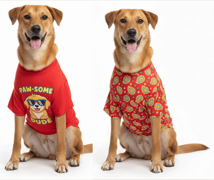 Bulk Summer Cotton Dog T-Shirts
